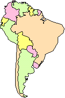 Carte Amérique du Sud