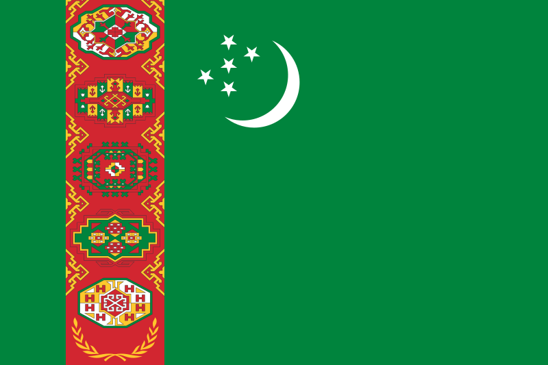 Drapeau Turkmenistan